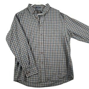 Pendleton Landry‎ Plaid Flannel Shirt Men's Large Cotton Wool Blend Long Sleeve